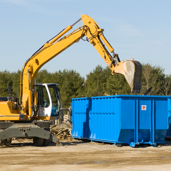 are there any restrictions on where a residential dumpster can be placed in Melvina Wisconsin